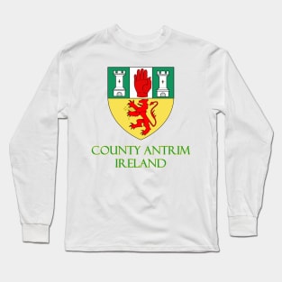 County Antrim, Ireland - Coat of Arms Long Sleeve T-Shirt